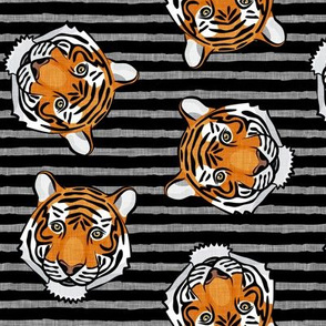 tigers - tossed on black stripes - LAD20