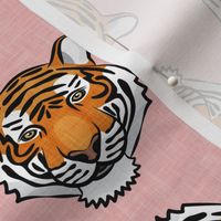 tigers - tossed on pink - LAD20