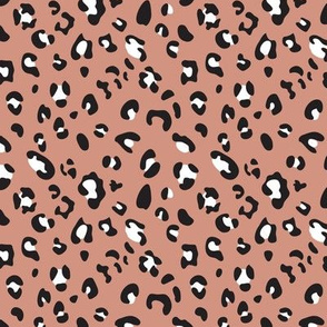 SMALL new nautical - leo print dawn pink black white