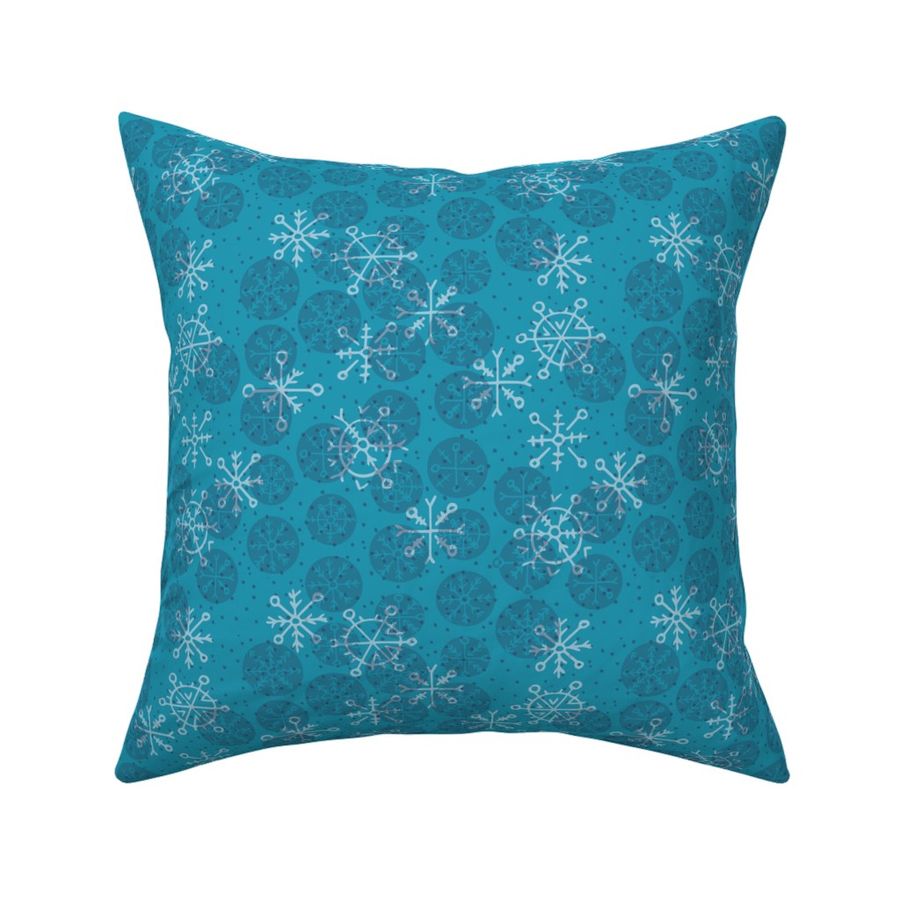 Free Snowflakes Teal