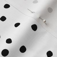 Black dots on white background