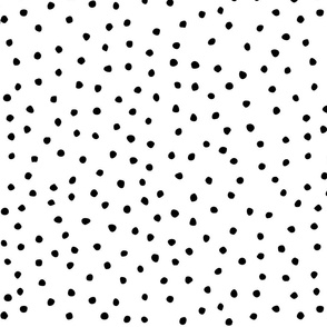 Black dots on white background