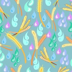 Wheat+Rain Drops-Version2 Scaled