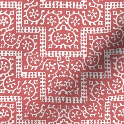 Block Print Coral