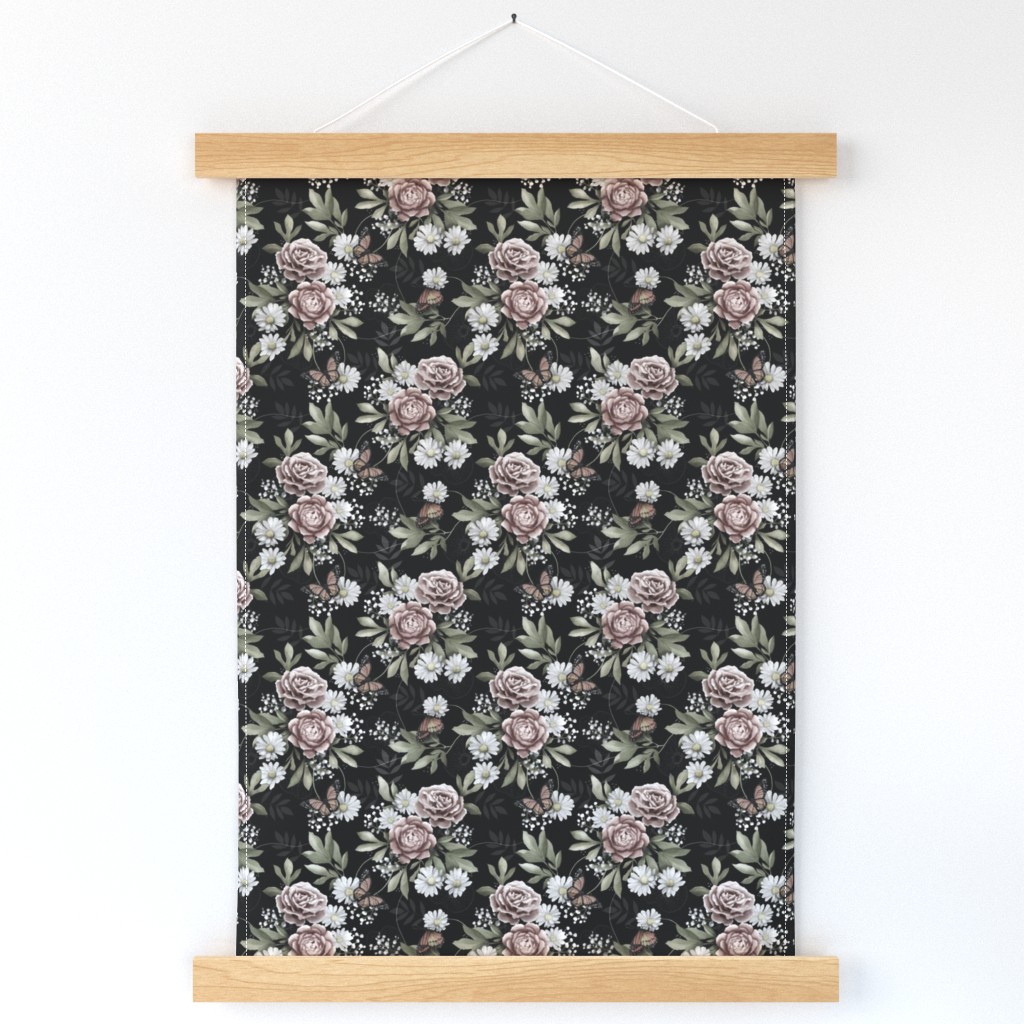 Moody florals small scale