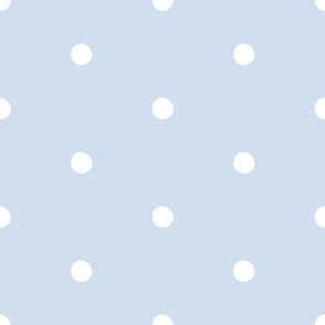 Light Blue Large Polka Dot Half Tone