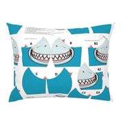 Shark Face Mask Panel - Make 2 masks in one fat quarter