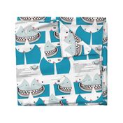 Shark Face Mask Panel - Make 2 masks in one fat quarter