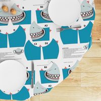 Shark Face Mask Panel - Make 2 masks in one fat quarter