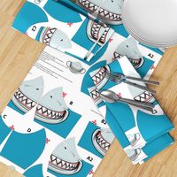 Shark Face Mask Panel - Make 2 masks in one fat quarter