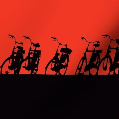 bicycle silhouettes