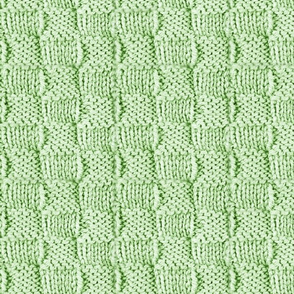 Knit and Purl Pale Lime Green Stitch  