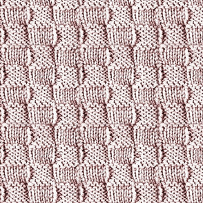 Knit and Purl Pale Rose Pink Stitch  