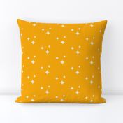 Muslin Stars On Yellow Orange