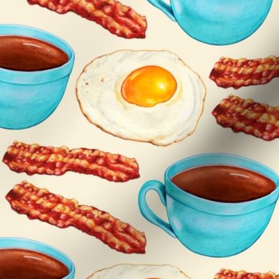 Coffee Bacon & Eggs - Cream