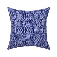 Knit and Purl Deep Blue Stitch  
