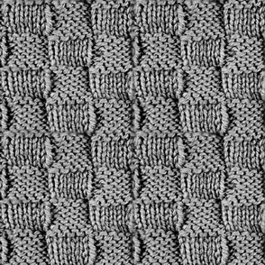 Knit and Purl Deep Grey Stitch  