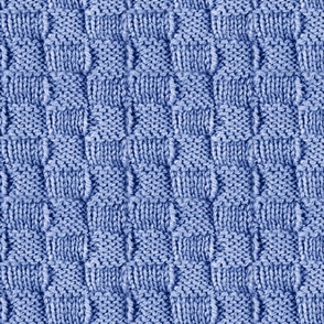 Knit and Purl Bright Blue Stitch  