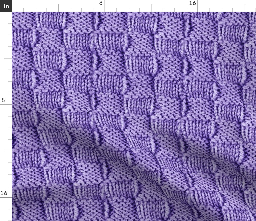 Knit and Purl Bright Lilac Stitch  