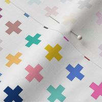 Multicolored Bright crosses, medium