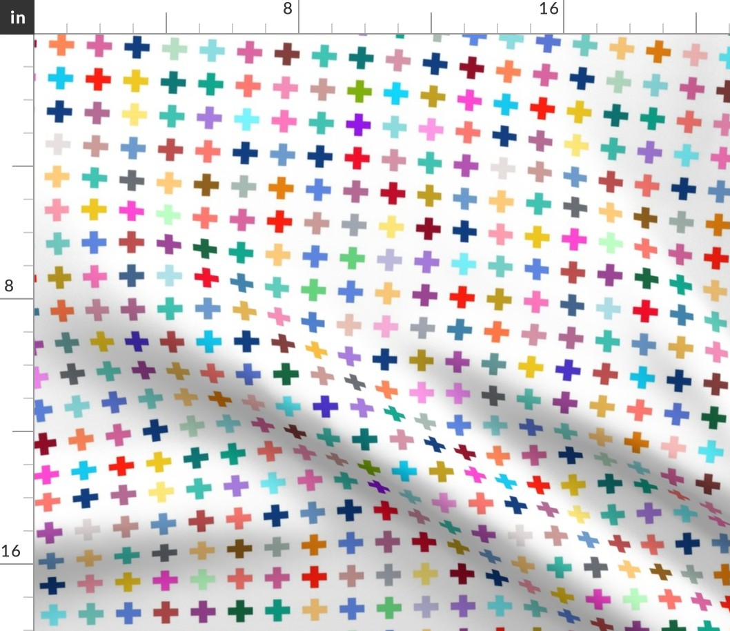 Multicolored Bright crosses, medium