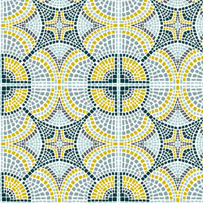 Blue Star Mosaic Tiles