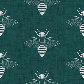 Bees - Linen - Large Scale