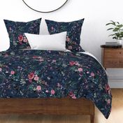 Fable Floral (navy) JUMBO