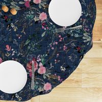 Fable Floral (navy) JUMBO