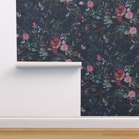 Fable Floral (navy) JUMBO