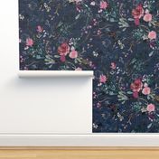 Fable Floral (navy) JUMBO