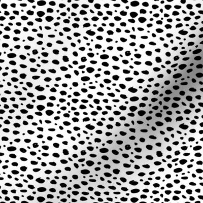 Cool abstract leopard dalmatian dots and spots scandinavian style design gender neutral black and white SMALL