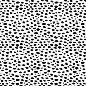 Cool abstract leopard dalmatian dots and spots scandinavian style design gender neutral black and white SMALL
