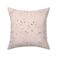 Ink speckles and stains spots and dots messy minimal boho design Scandinavian style nursery soft beige sand black white