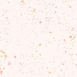 Ink speckles and stains spots and dots messy minimal boho design Scandinavian style nursery off white nude pink yellow