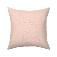 Ink speckles and stains spots and dots messy minimal boho design Scandinavian style nursery coral peach blue