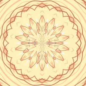 Venti Peach Tea Mandalas on Blond