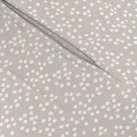 Teeny tiny little spots and dots irregular ink spot Scandinavian boho minimal animal print white cool gray