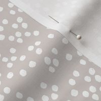 Teeny tiny little spots and dots irregular ink spot Scandinavian boho minimal animal print white cool gray