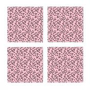 Teeny tiny little spots and dots irregular ink spot Scandinavian boho minimal animal print bubblegum pink girls black
