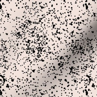 Ink speckles and thick stains spots and dots messy minimal boho design Scandinavian style nursery nude sand black