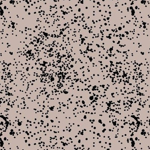 Ink speckles and thick stains spots and dots messy minimal boho design Scandinavian style nursery moody beige gray black