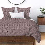 Ink speckles and thick stains spots and dots messy minimal boho design Scandinavian style nursery moody mauve purple black