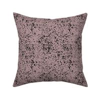 Ink speckles and thick stains spots and dots messy minimal boho design Scandinavian style nursery moody mauve purple black