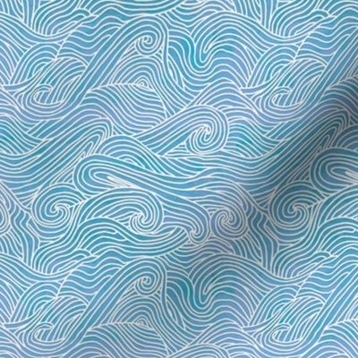 Tumbling ocean waves - extra small scale