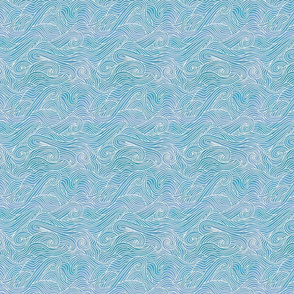 Tumbling ocean waves - extra small scale
