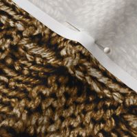 Knit and Purl Chocolate Brown Stitch  