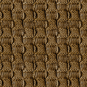 Knit and Purl Chocolate Brown Stitch  