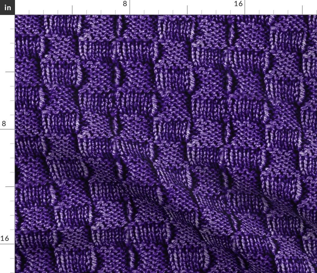 Knit and Purl Royal Purple Stitch  