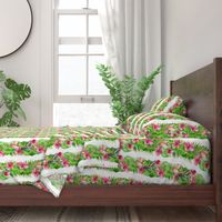 Luscious Tropical Plants In Stripes